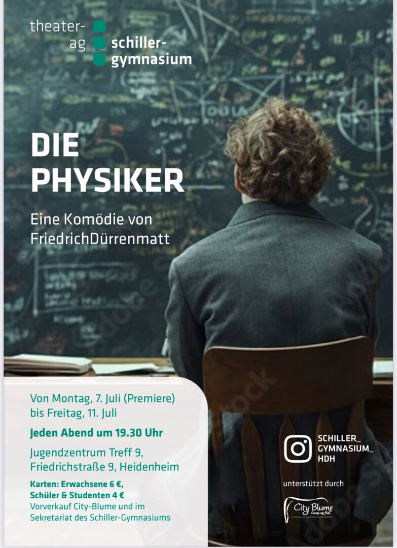 Schiller-Gymnasium Heidenheim | Die Theater-AG präsentiert: "Die Physiker", Schiller-Gymnasium Heidenheim
